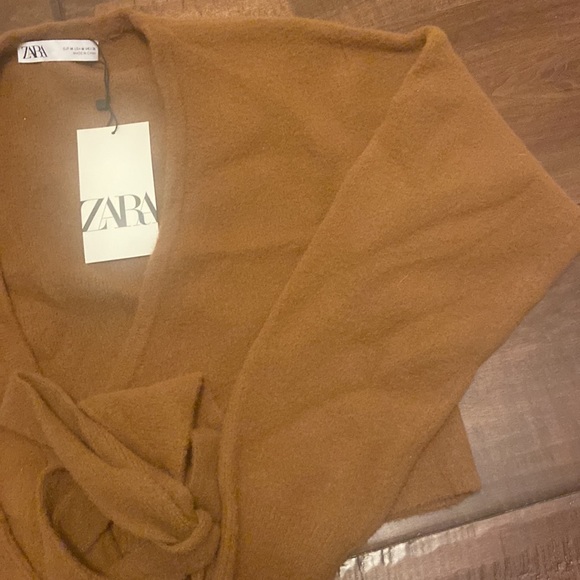 Zara Knit Wrap Sweater - Picture 8 of 9
